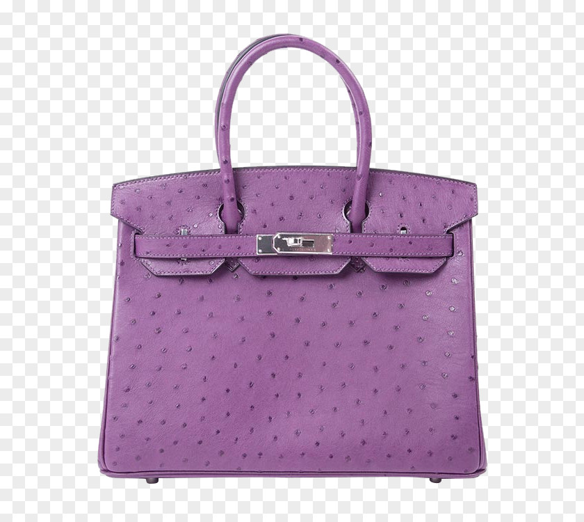HERMES / Hermes Purple Ostrich Skin Handbags Birkin Bag Handbag Hermxe8s Leather Tote PNG